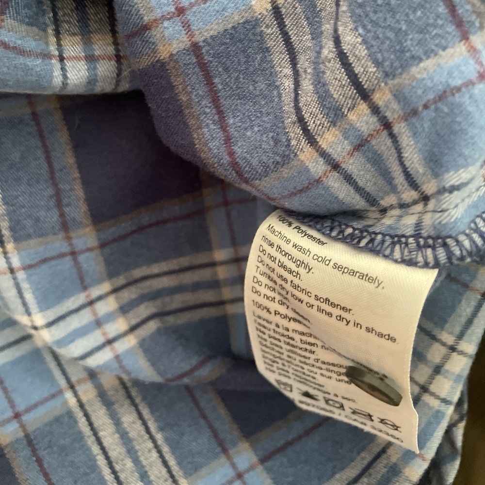 Outdoors Research Button‎ Down Shirt Women's XS Blue Flannel Long Sleeve - Picture 8 of 8